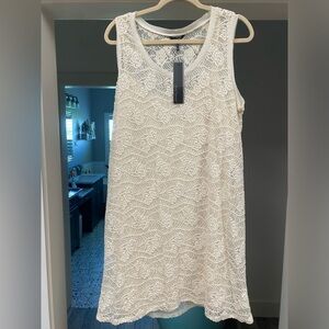 Daisy Fuentes Cream Lace Dress